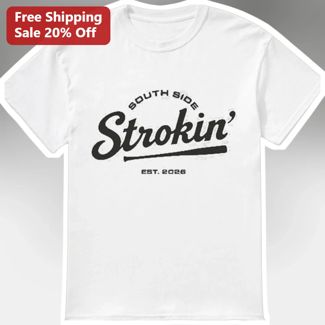 South Side Strokin' Est. 2026 Vintage Baseball Graphic Tee