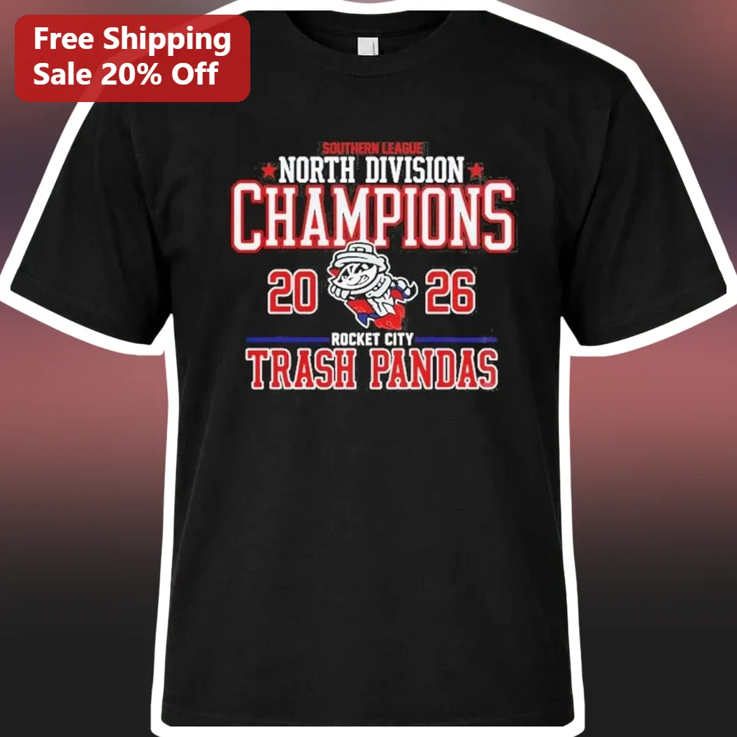 Southern League North Division Champions Rocket City Trash Pandas Tee