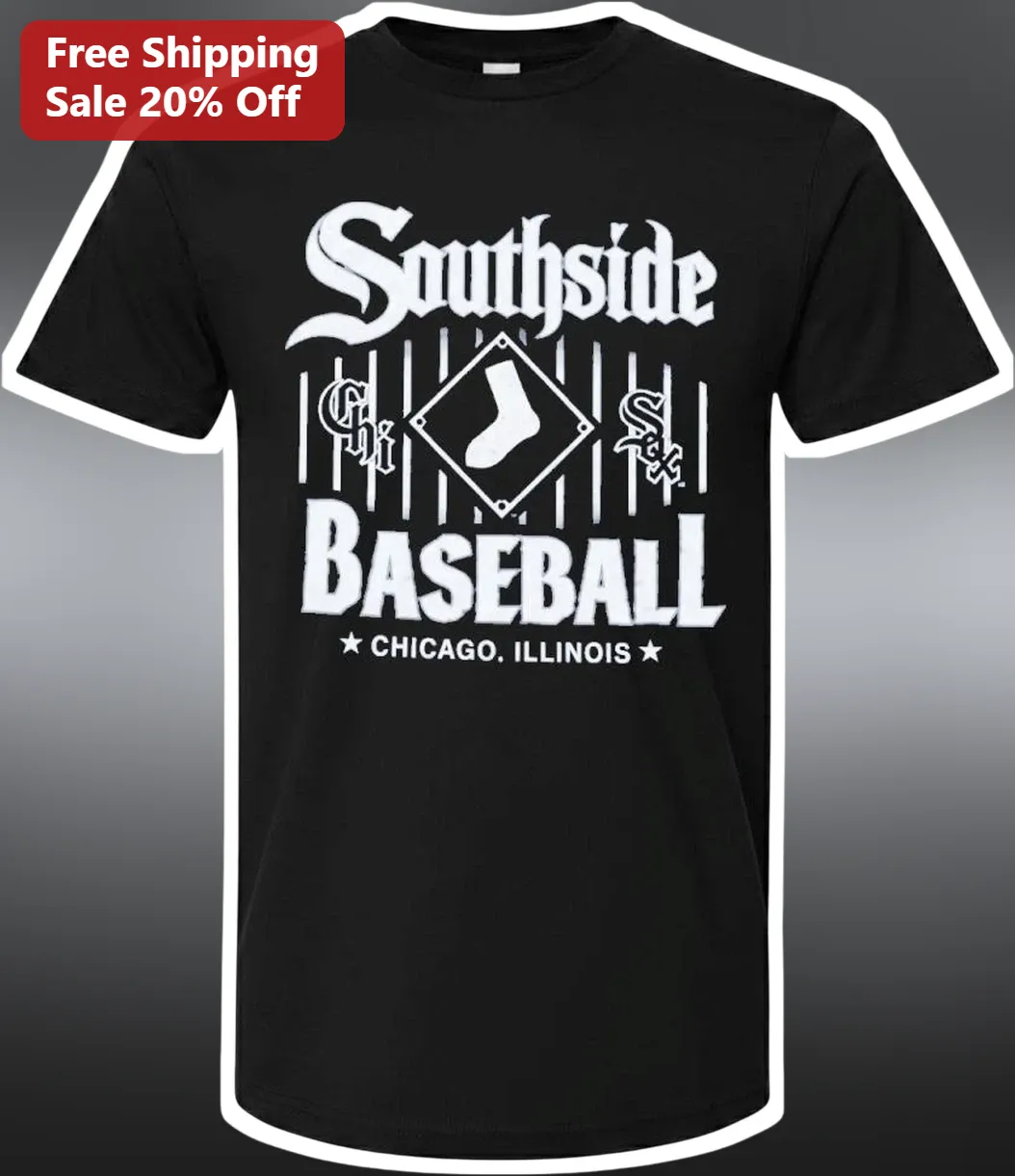 Southside Baseball Chicago Illinois Tee Vintage South Side Park Graphic Shirt for Men Women