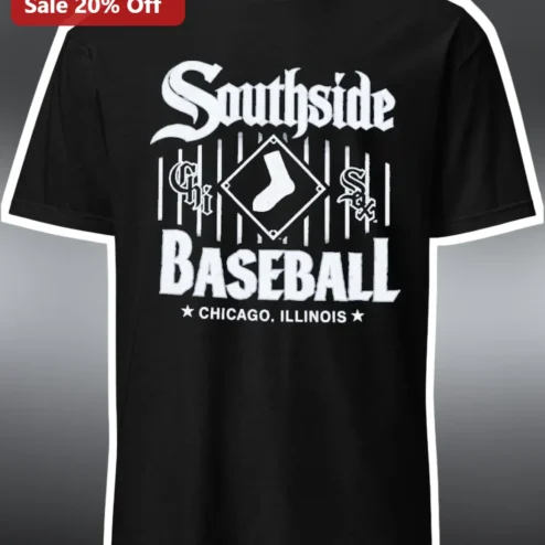 Southside Baseball Tee Vintage Chicago South Side Graphic T-Shirt for Men Women
