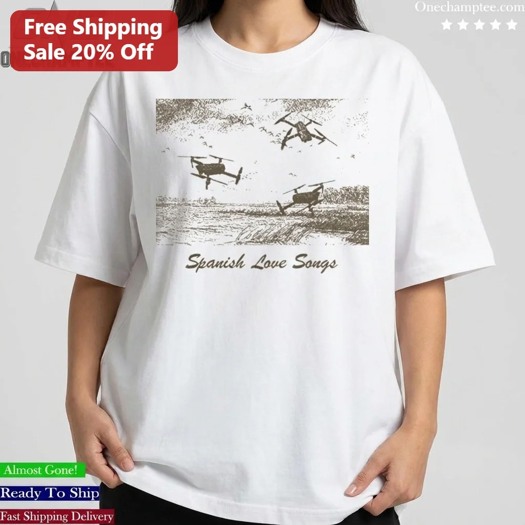 Spanish Love Songs Vintage Drone Graphic Tee Indie Punk Band Merch Gift