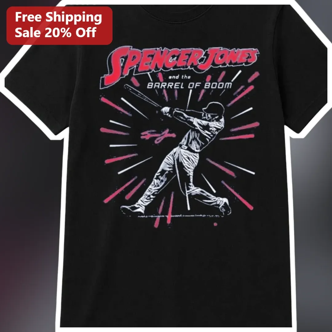Spencer Jones Barrel of Boom Vintage Baseball Tee