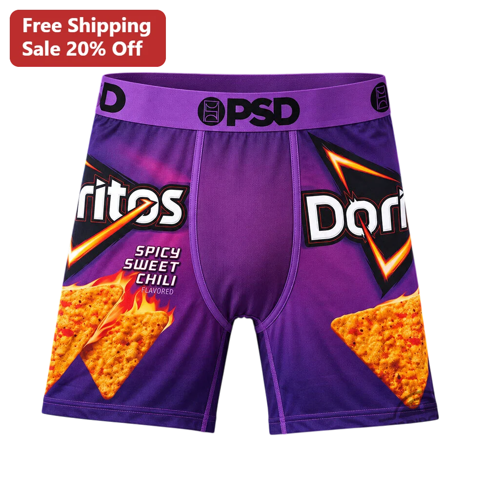 Spicy Sweet Chili Flavored Boxer Briefs Funny Novelty Snack Parody Underwear Gift for Men