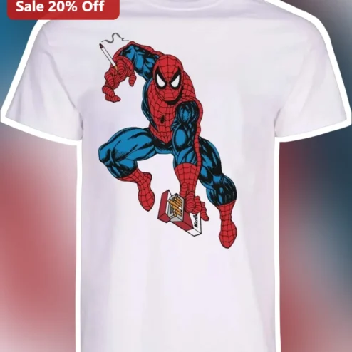 Spider-Man Vintage Comic Parody Graphic Tee
