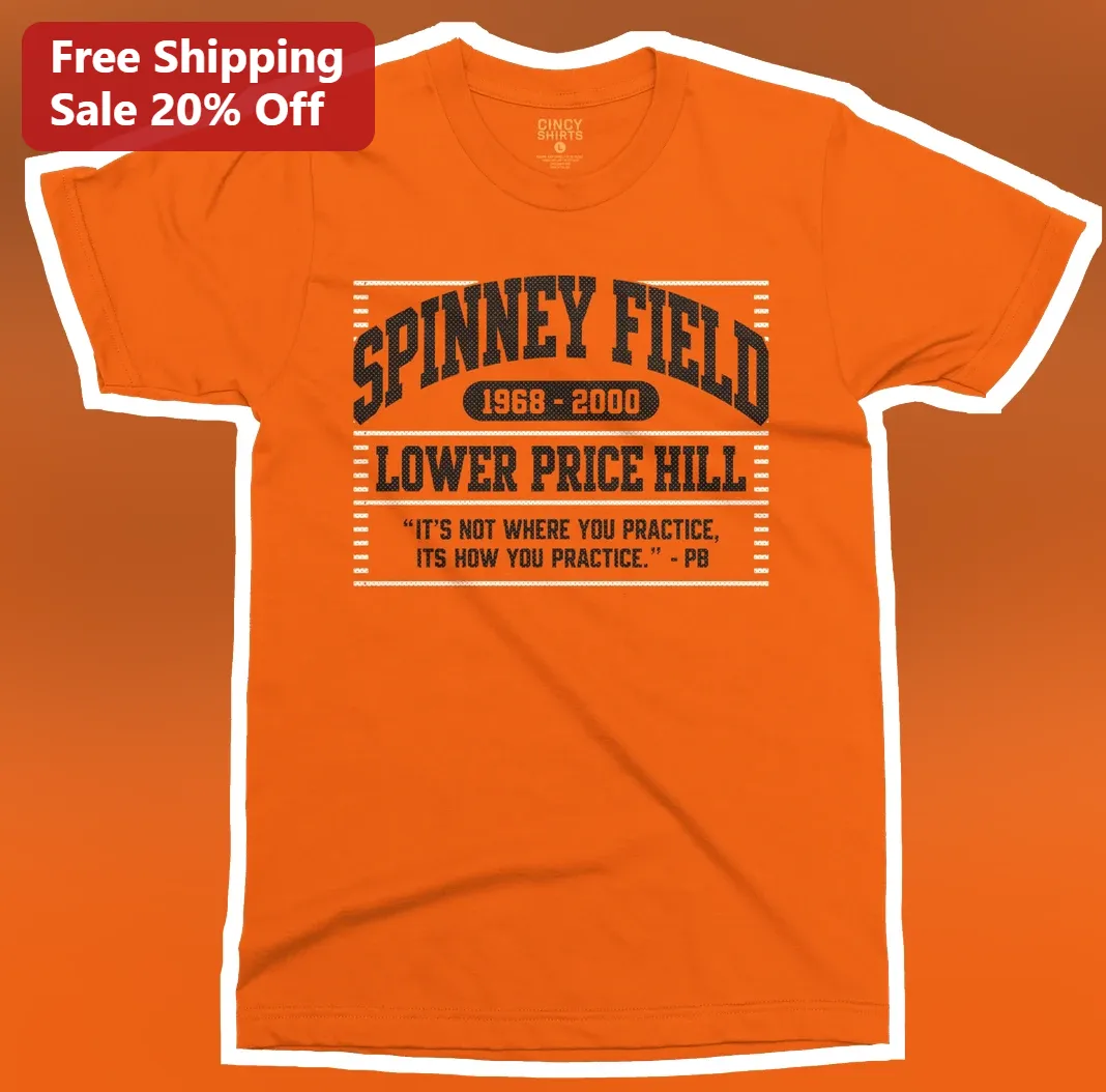 Spinney Field Lower Price Hill Paul Brown Quote Retro Collegiate Tee