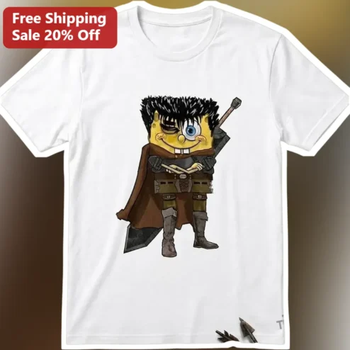 SpongeBob SquarePants Berserk Guts Mashup Graphic Tee