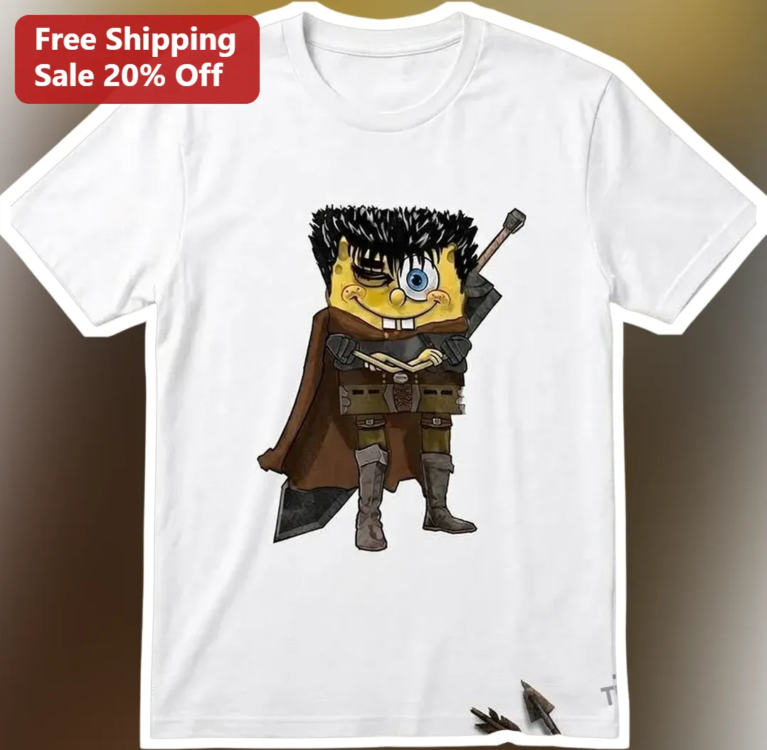 SpongeBob SquarePants Berserk Guts Mashup Graphic Tee