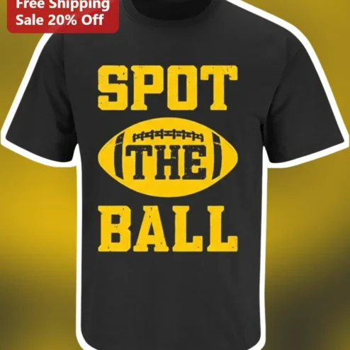 Spot The Ball Football Graphic Tee Funny Sports Challenge Shirt For Fans