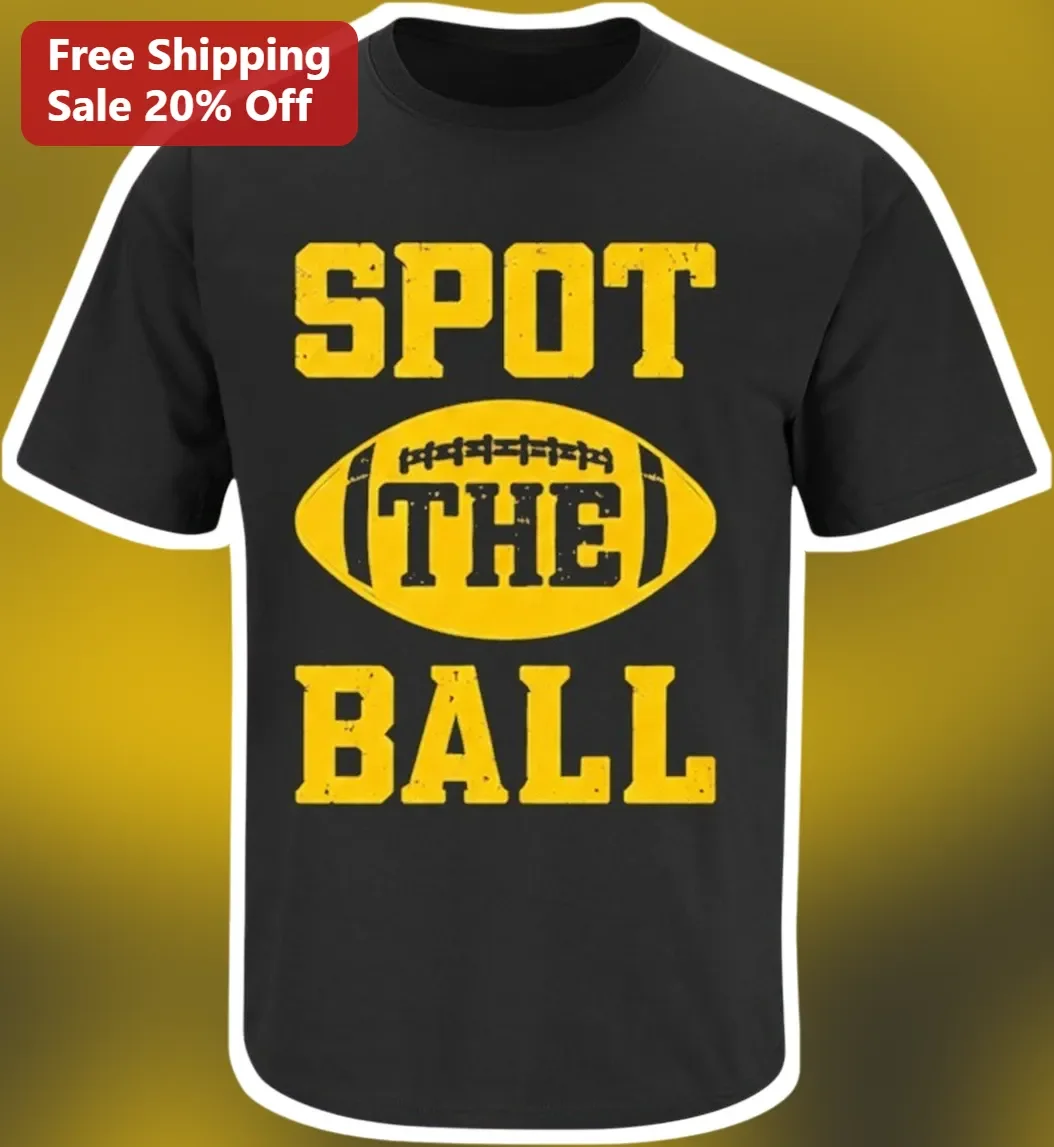 Spot The Ball Football Graphic Tee Funny Sports Challenge Shirt For Fans