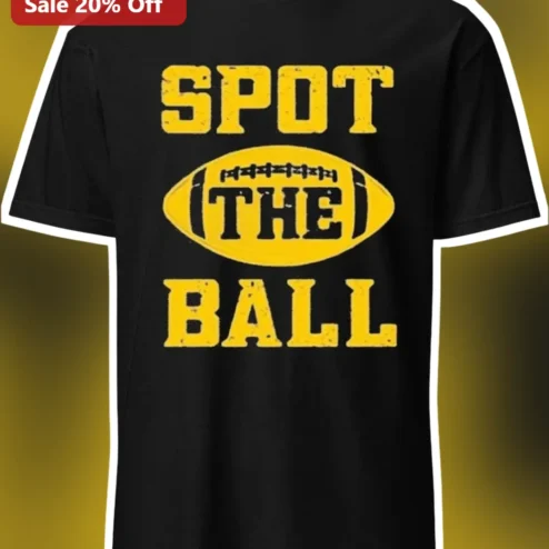 Spot The Ball Graphic Tee Vintage Distressed Football Shirt Gift for Players Coaches Fans