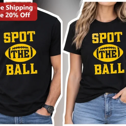 Spot The Ball Hidden Object Challenge Graphic Tee for Football Fans