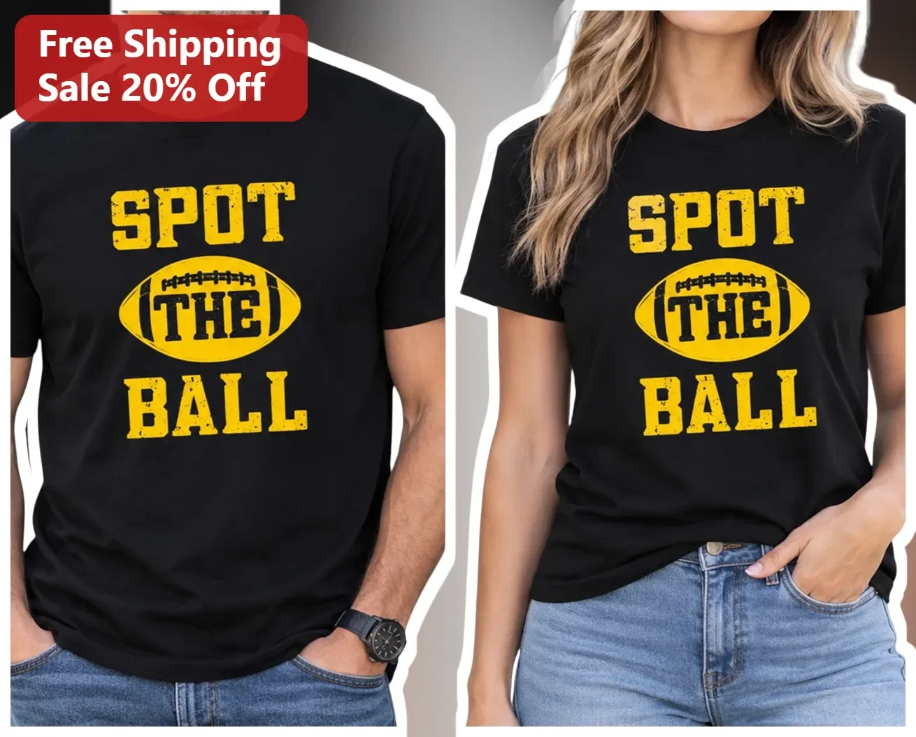 Spot The Ball Hidden Object Challenge Graphic Tee for Football Fans