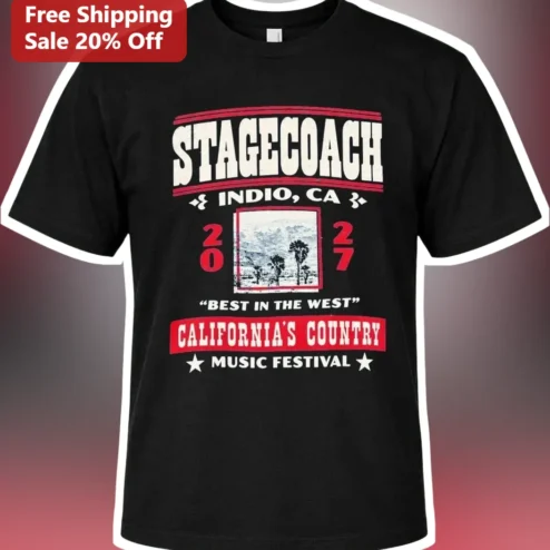 Stagecoach Indio CA Best In The West Country Music Festival Vintage Graphic Tee