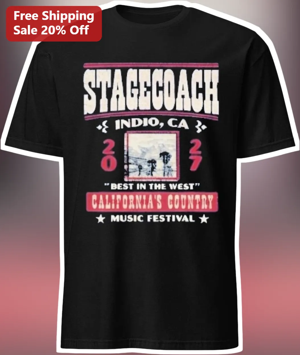 Stagecoach Indio CA California's Country Music Festival Vintage Graphic Tee
