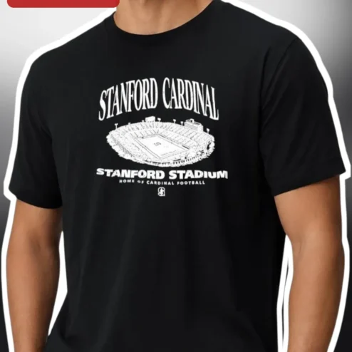 Stanford Cardinal Stadium Home of Football Graphic Tee for Alumni and Fans