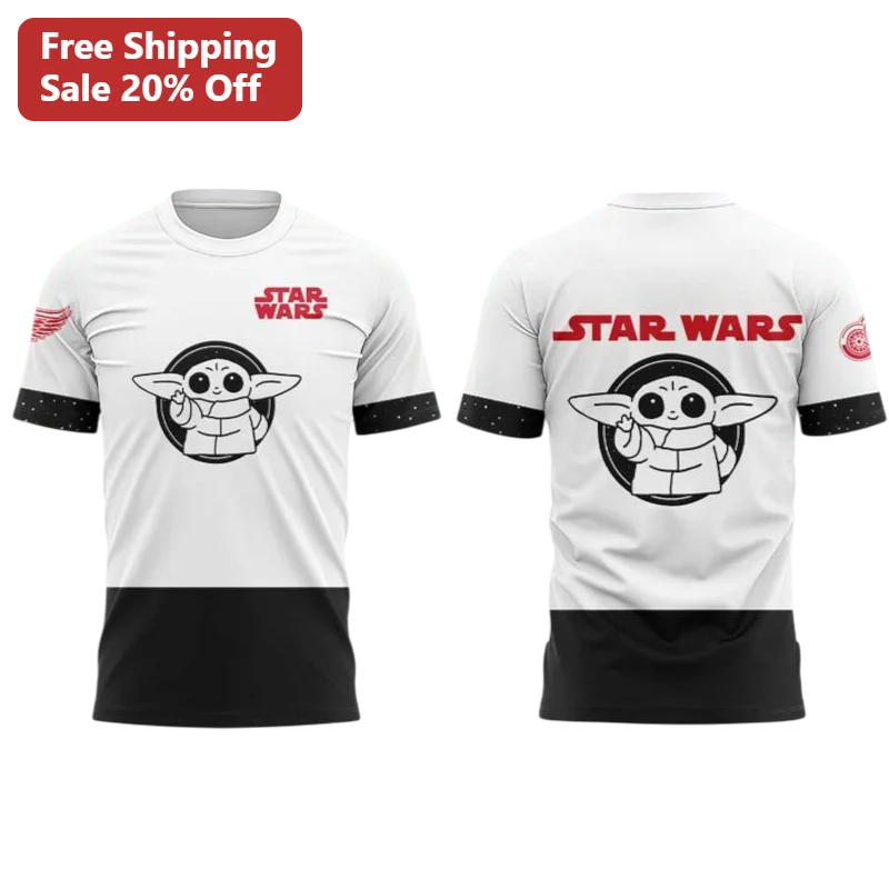 Star Wars Grogu Baby Yoda Line Art Tee Cute Mandalorian Graphic Shirt for Kids and Fans