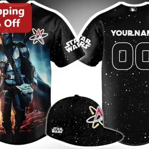 Star Wars Jersey The Mandalorian Grogu Baby Yoda Personalized Custom Name Number Baseball Shirt Gift