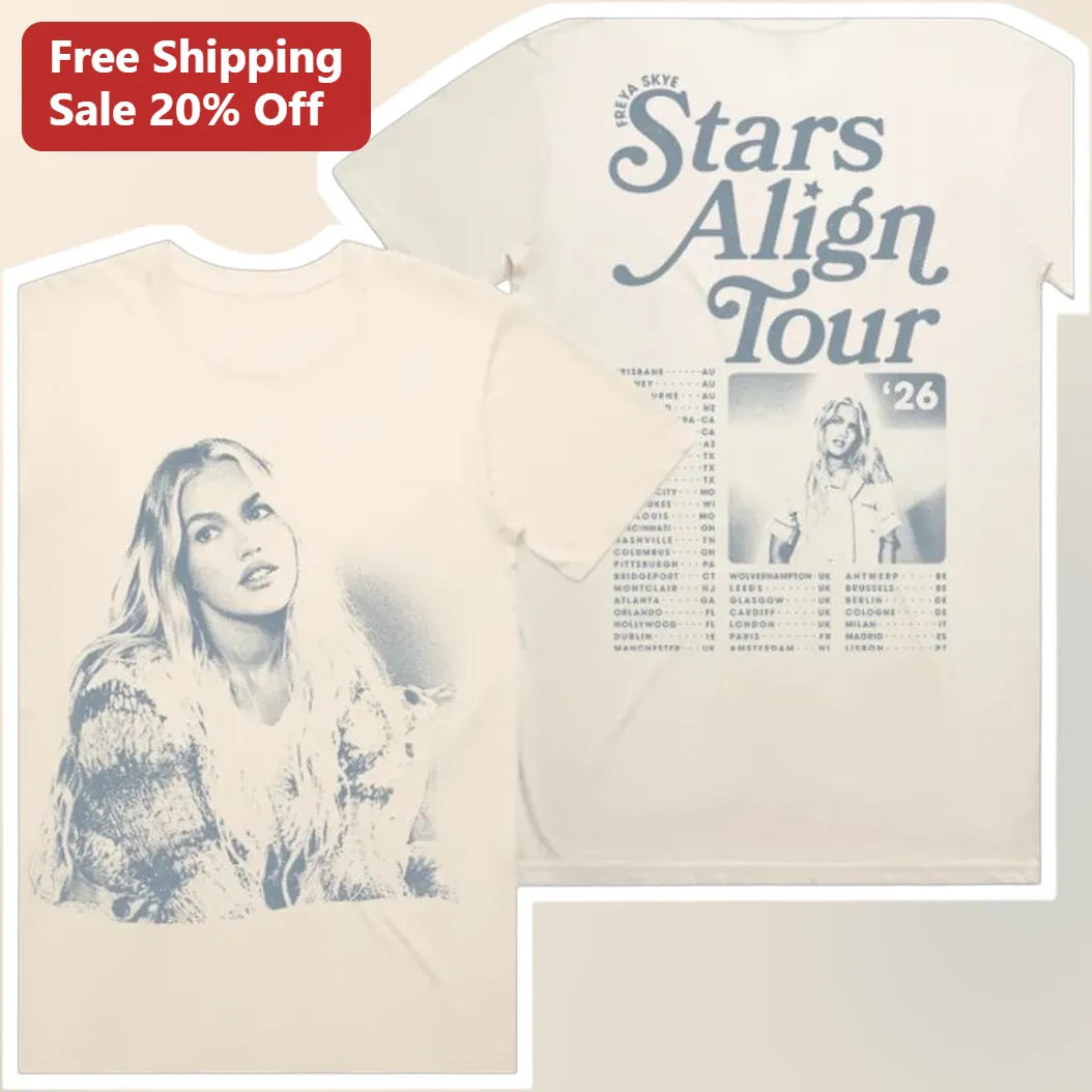 Stars Align Tour Freya Skye Merch Tee Vintage Concert Photo Shirt