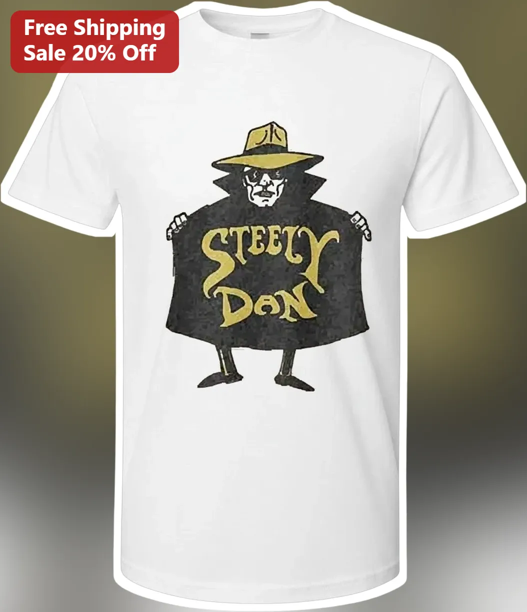 Steely Dan Vintage Logo Graphic Tee Retro Rock Music Merch Gift for Men Women