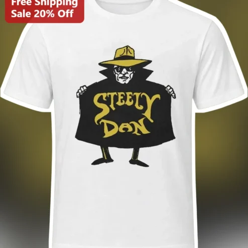Steely Dan Vintage Mascot Graphic Tee Classic Rock Band Shirt