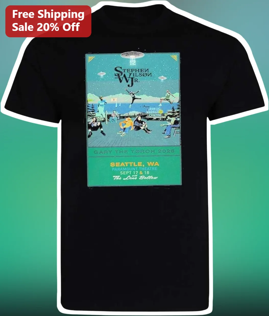 Stephen Wilson Jr. Gary The Torch 2026 Seattle Paramount Theatre Graphic Tee