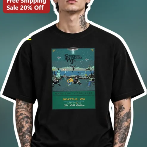 Stephen Wilson Jr. Tee Vintage Concert Poster Graphic Shirt for Fans