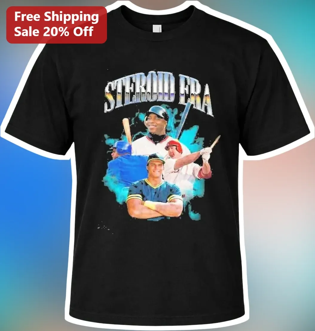 Steroid Era Baseball Graphic Tee Barry Bonds Mark McGwire Sammy Sosa A-Rod Vintage Sports Fan Shirt