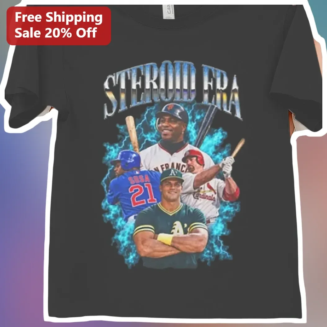Steroid Era Baseball Legends Graphic Tee for Men Women