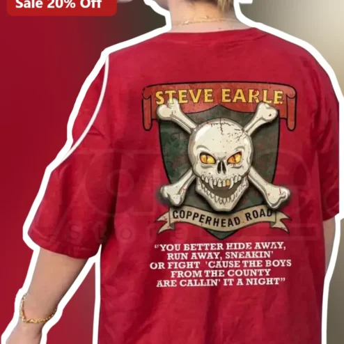 Steve Earle Copperhead Road Lyrics Tee Country Rock Music Merch Gift