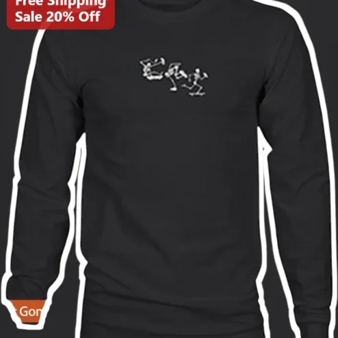 Stick Figure Action Pose Long Sleeve Tee