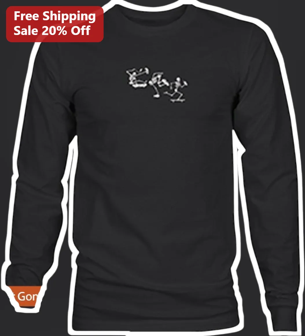 Stick Figure Action Pose Long Sleeve Tee