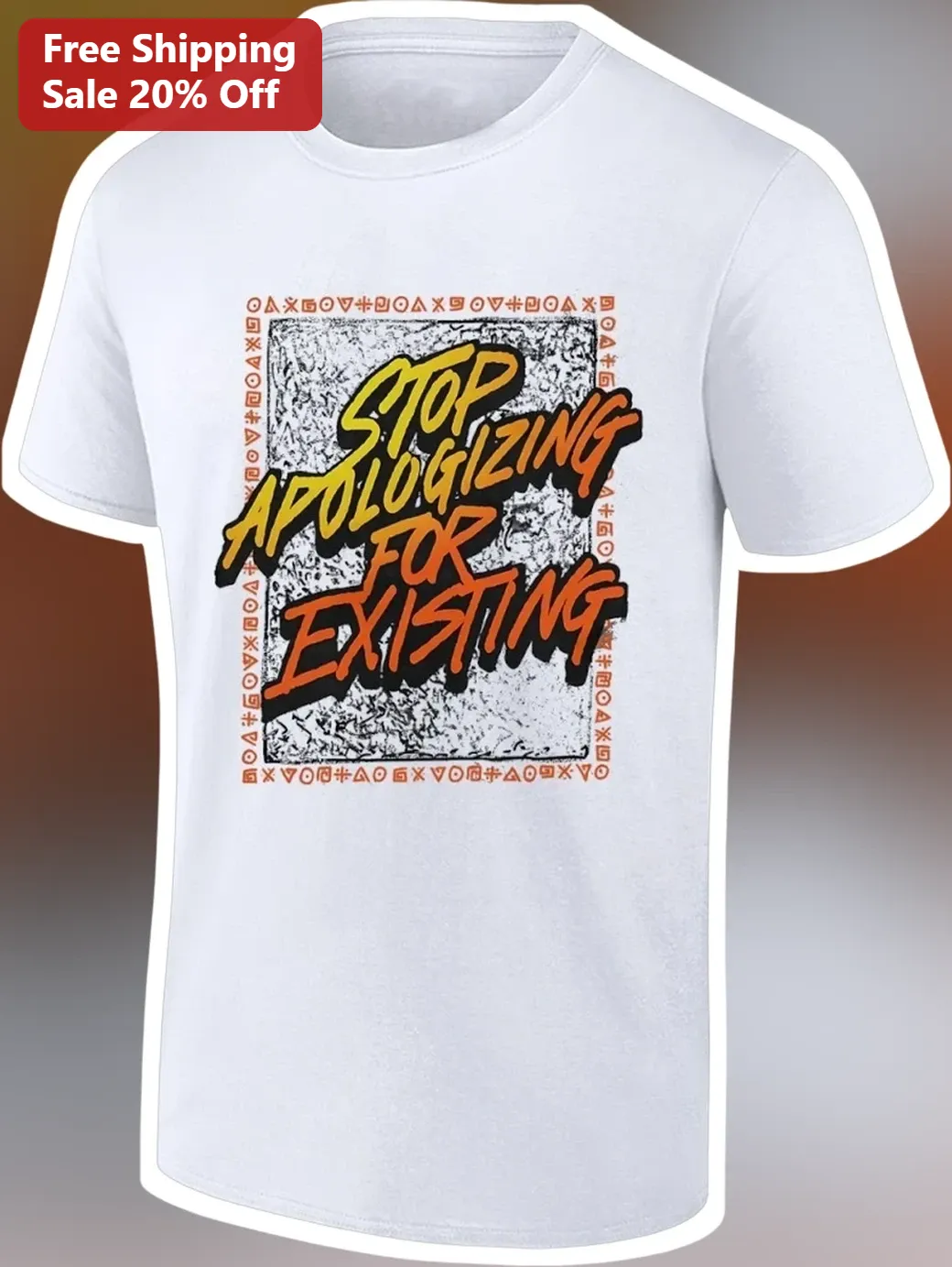 Stop Apologizing For Existing Mental Health Awareness Graphic Tee Self Love Quote Shirt