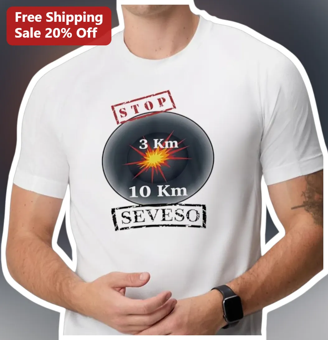 Stop Seveso Hazard Zone Industrial Safety Design Tee