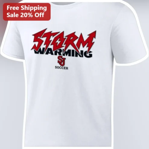 Storm Warming Soccer Team Graphic Tee Personalized Athletic Shirt Gift