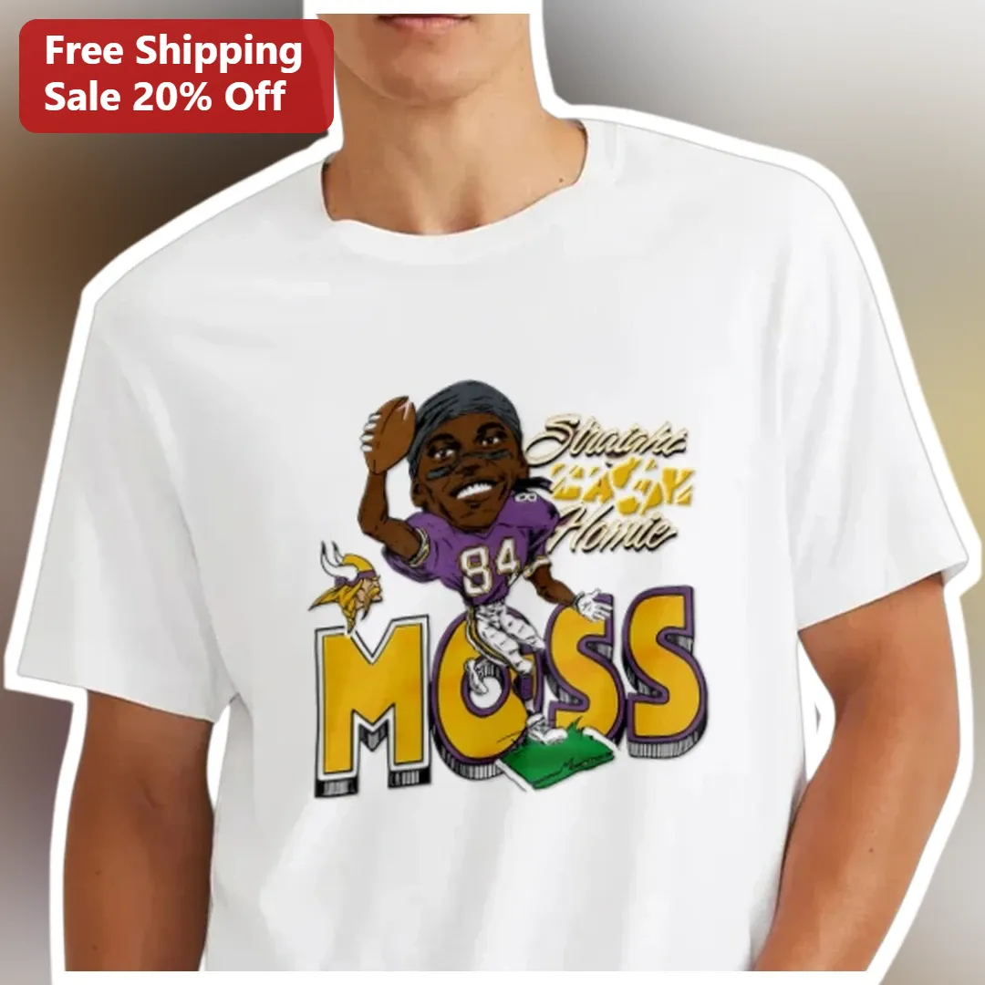 Straight to the Money Randy Moss Minnesota Vikings NFL Football Fan Graphic Tee