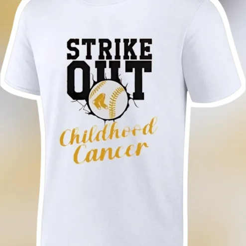 Strike Out Childhood Cancer Awareness Baseball Tee