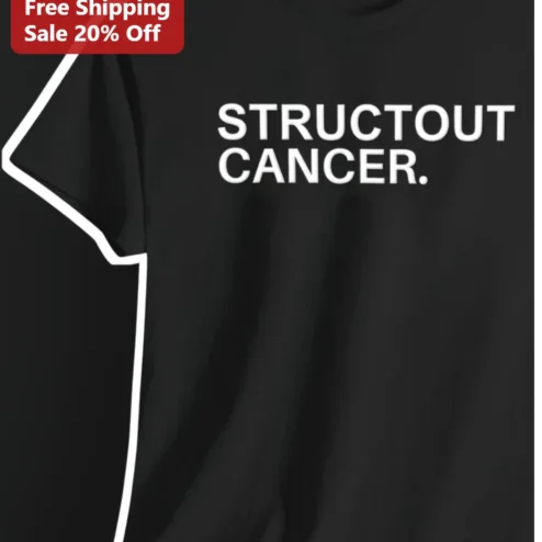 Struck Out Cancer Awareness Tee Motivational Support Gift for Survivors Patients