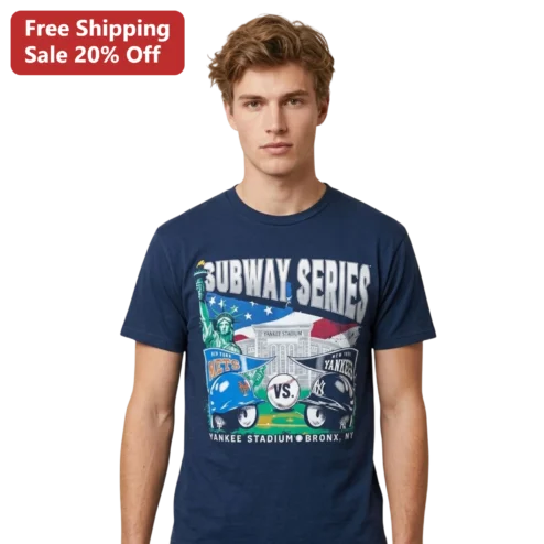 Subway Series Mets Vs Yankees Vintage Graphic Tee NYC Baseball Fan Gift