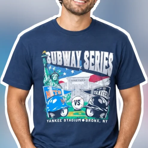 Subway Series Mets Vs Yankees Yankee Stadium Bronx NY Vintage Graphic Tee