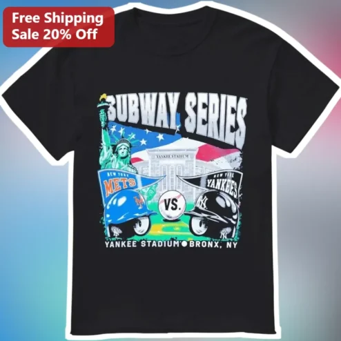 Subway Series New York Mets Vs Yankees Tee Yankee Stadium Bronx NY Vintage Graphic Shirt