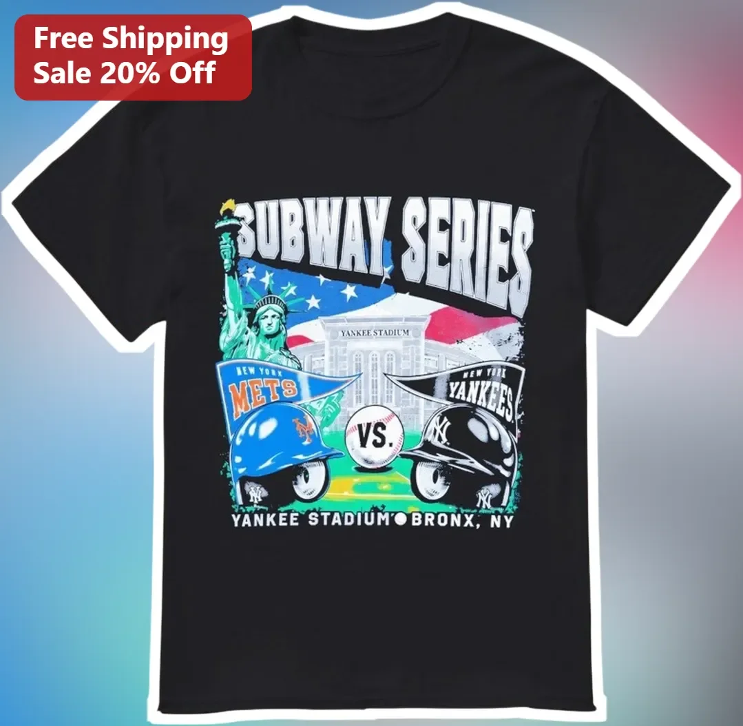Subway Series New York Mets Vs Yankees Tee Yankee Stadium Bronx NY Vintage Graphic Shirt