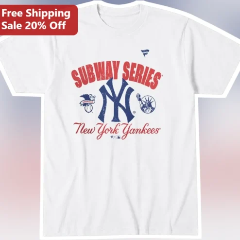 Subway Series New York Yankees Vintage Graphic Tee Baseball Fan Gear