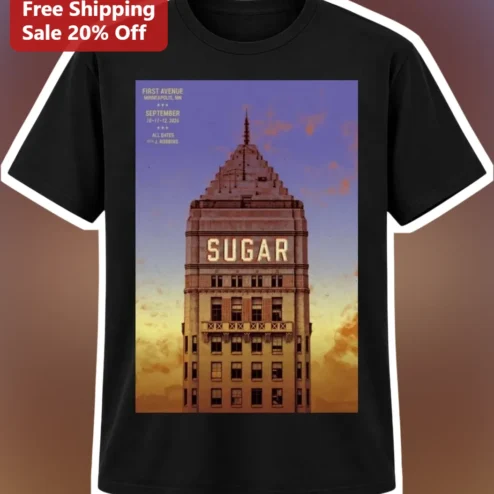 SUGAR Tee Vintage Concert Poster Graphic Shirt Jack Robbins Merch Retro Indie Rock Apparel