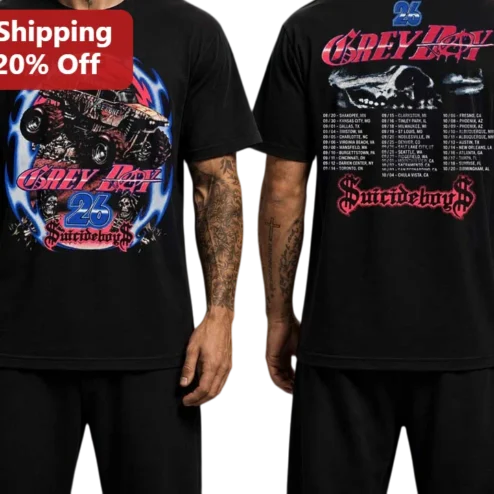 Suicideboys Grey Boy Graphic Tee Underground Rap Emo Aesthetic Streetwear Shirt