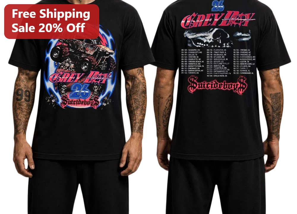 Suicideboys Grey Boy Graphic Tee Underground Rap Emo Aesthetic Streetwear Shirt