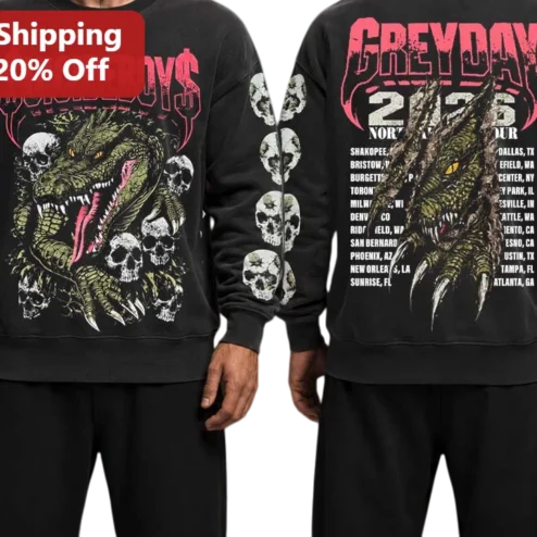 Suicideboys Greyday Sweatshirt G59 Records Horrorcore Rap Merch Black Crewneck