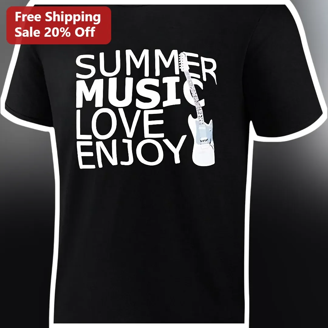 Summer Music Love Enjoy Graphic Tee for Festival Lovers
