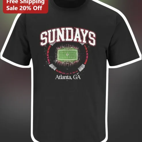 SUNDAYS Atlanta GA Tee Falcons Football Fan Apparel