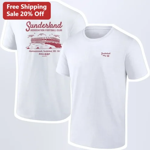 Sunderland Association Football Club Stadium Of Light Tee Vintage Retro Soccer Fan Gift