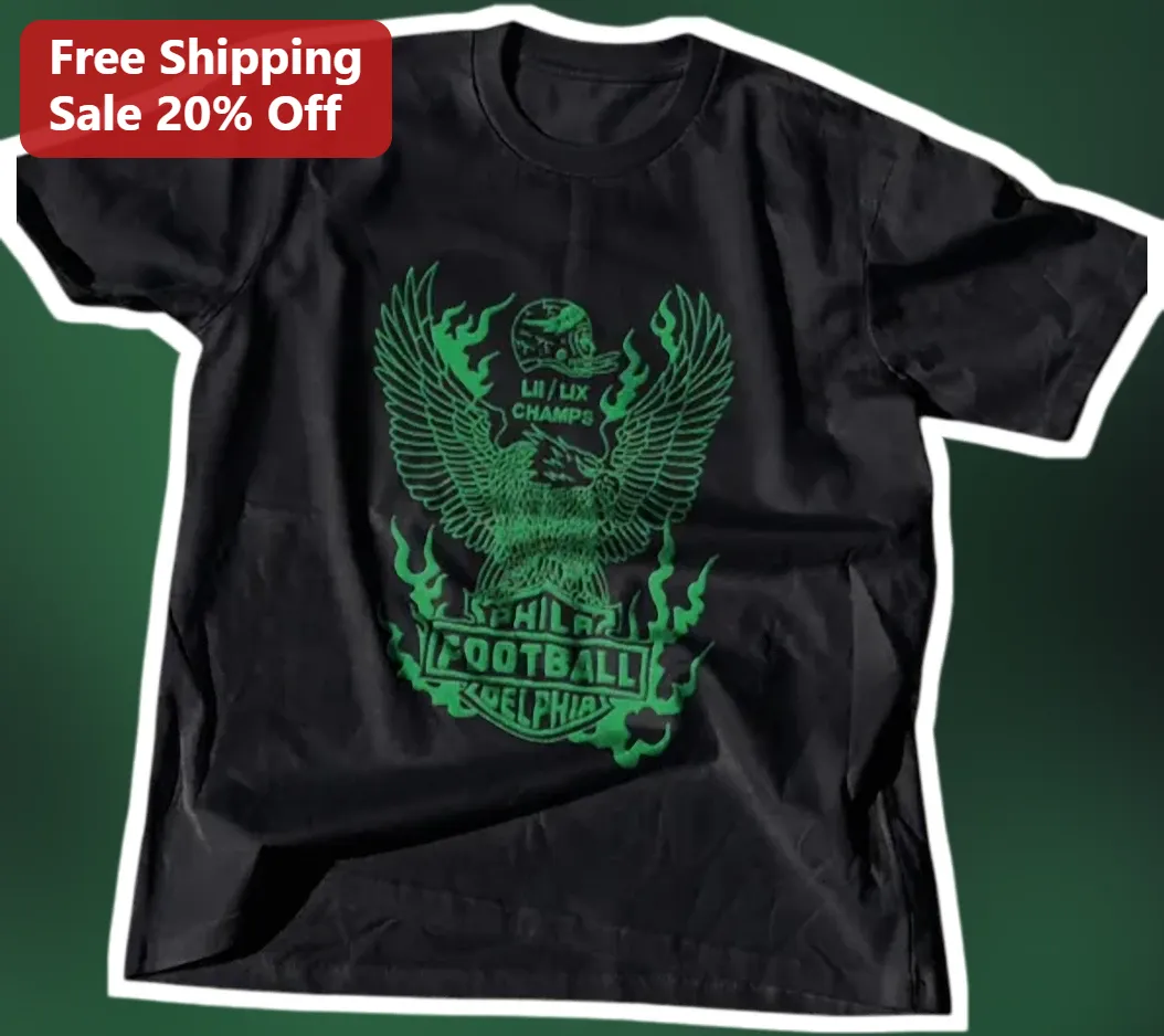 Super Bowl LIX Champs Philadelphia Eagles Tee Vintage Distressed Eagle Graphic Shirt